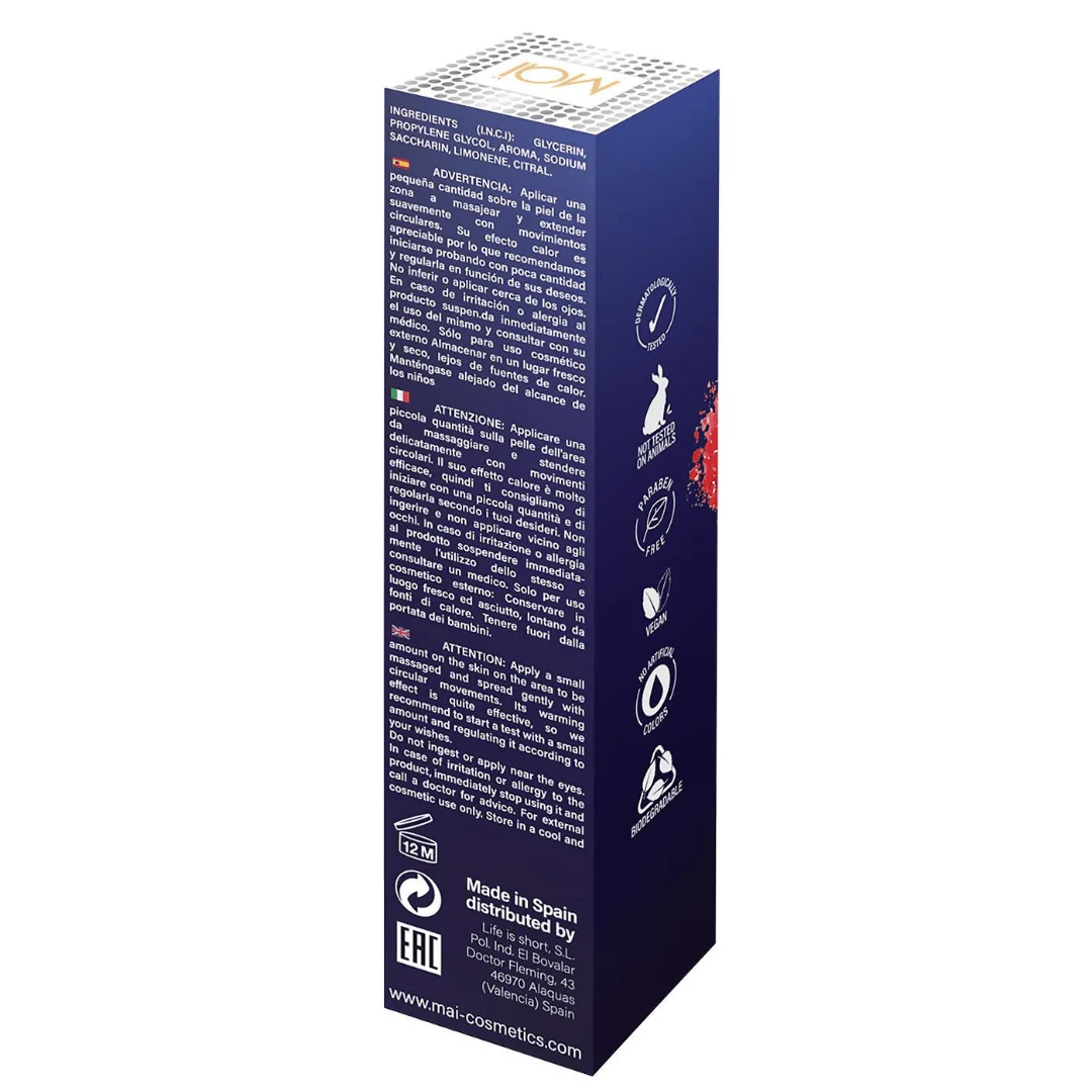 Mai Attraction Hot Kiss Massage Oil: Champagne & Strawberry 50ml - Image 4
