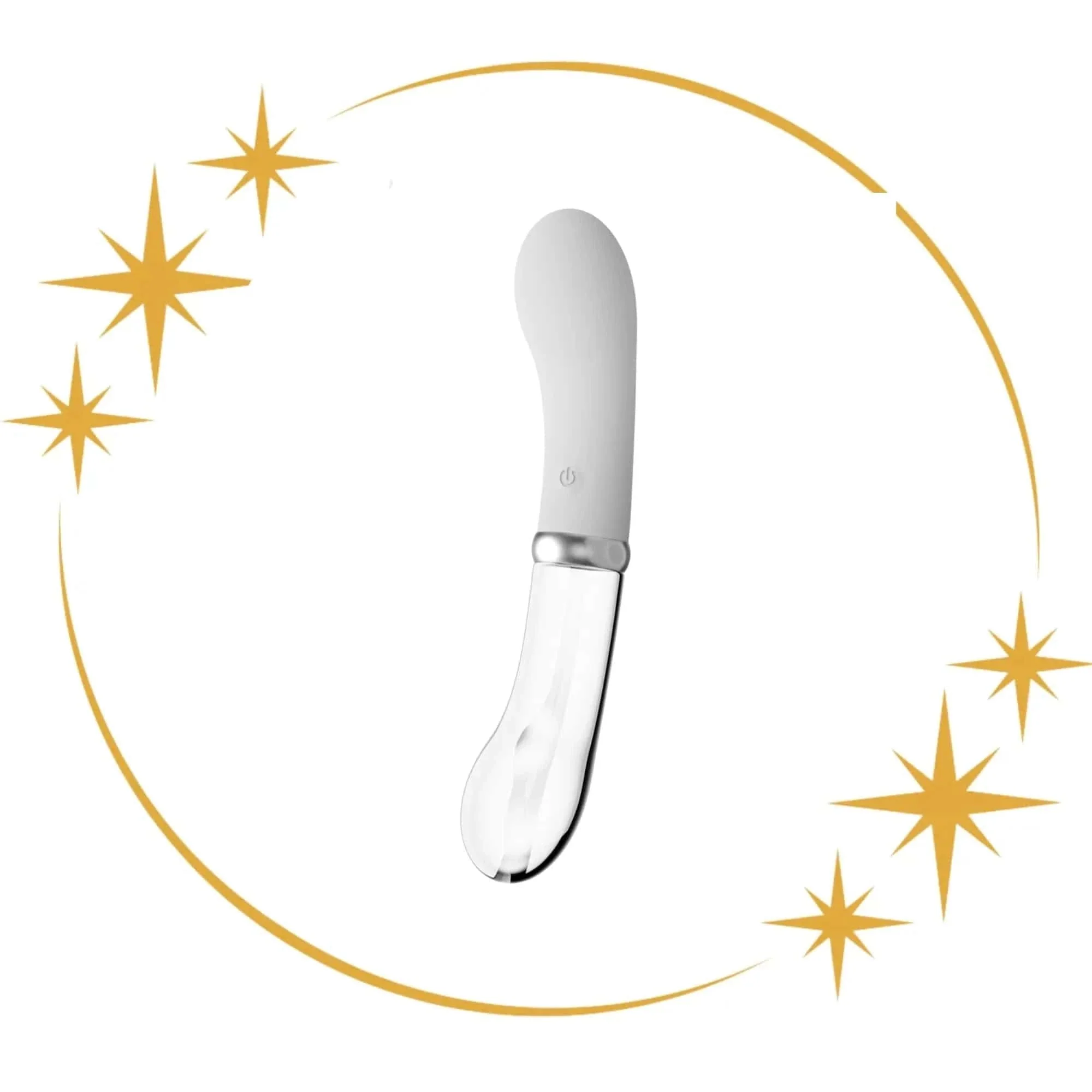 Double G-Spot Glass & Silicone Vibrator - Image 12