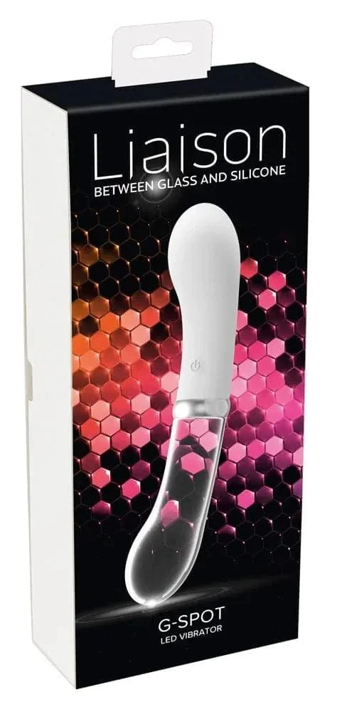Double G-Spot Glass & Silicone Vibrator - Image 5