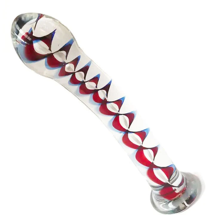Sh! Fire and Ice Glass Dildo - Image 2