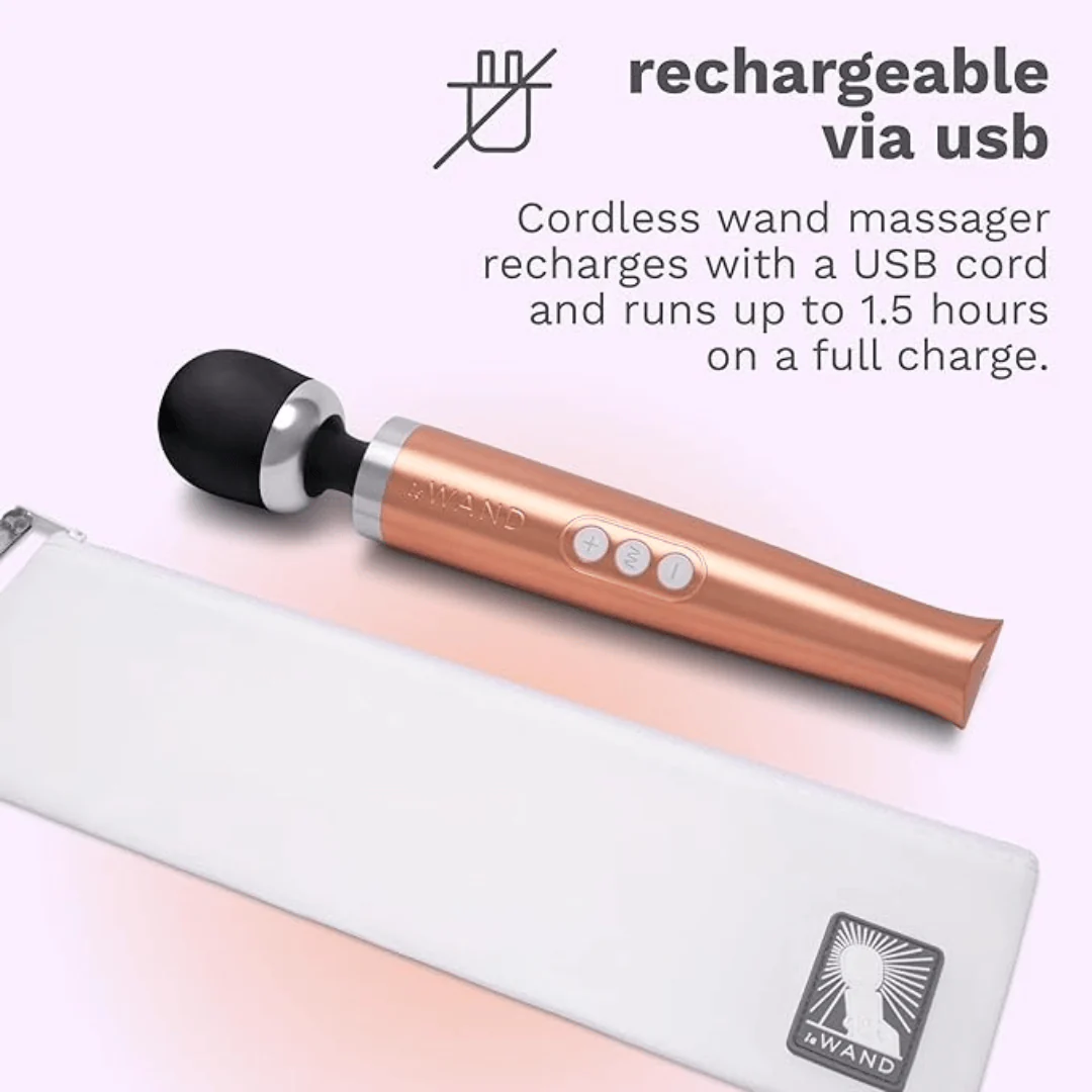 Le Wand Diecast Rechargeable Massager Rose Gold - Image 10
