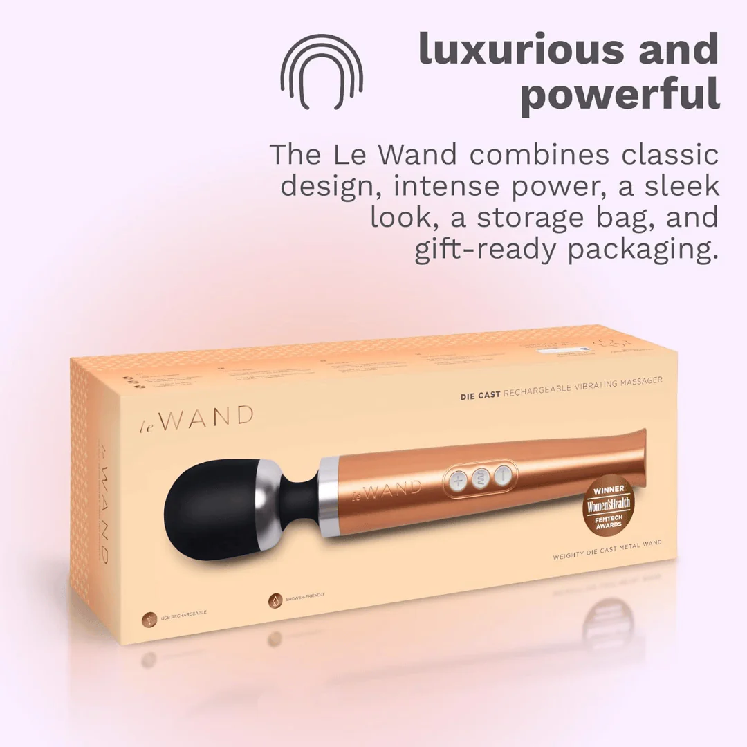 Le Wand Diecast Rechargeable Massager Rose Gold - Image 11