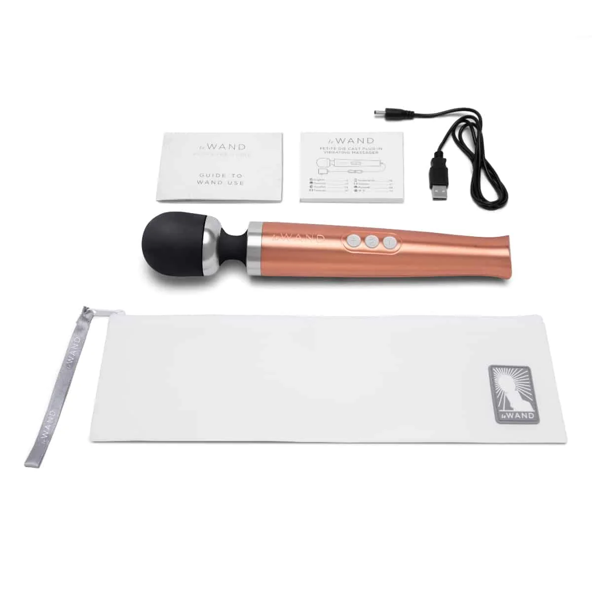 Le Wand Diecast Rechargeable Massager Rose Gold - Image 4