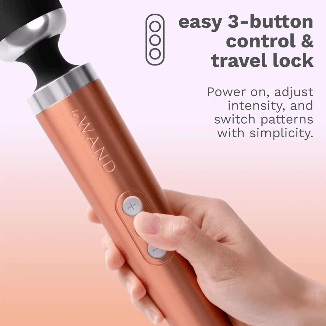 Le Wand Diecast Rechargeable Massager Rose Gold - Image 9