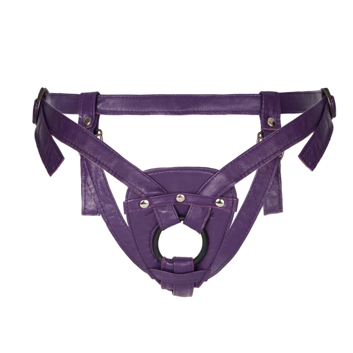 Leather 2-Strap Dildo Harness - Image 6