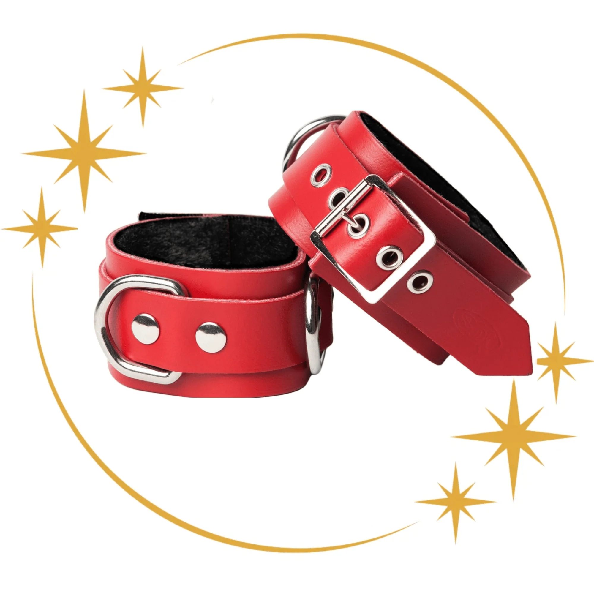 Sh! Leather Bondage Ankle Cuffs - Image 7