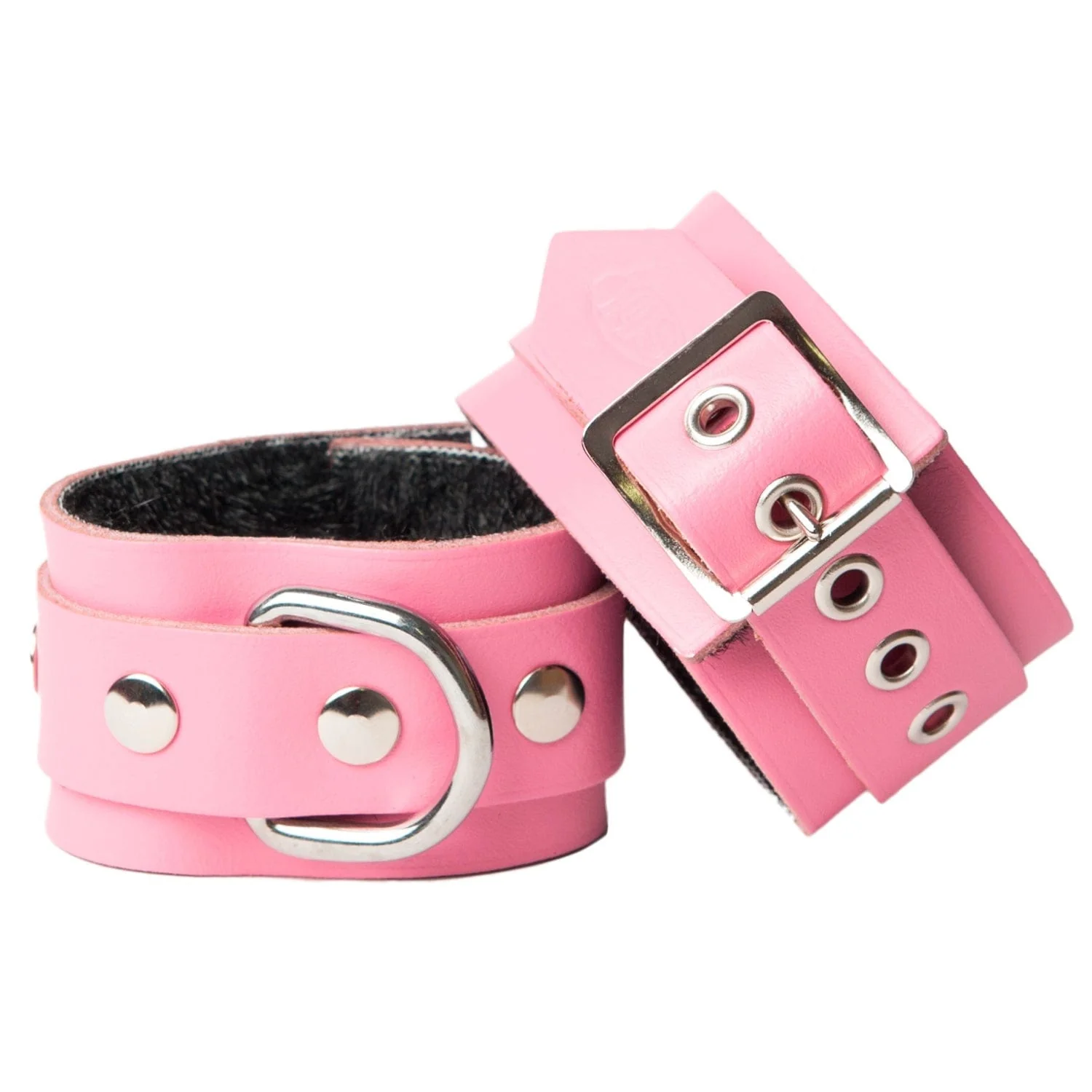 Sh! Leather Bondage Wrist Cuffs - Image 5