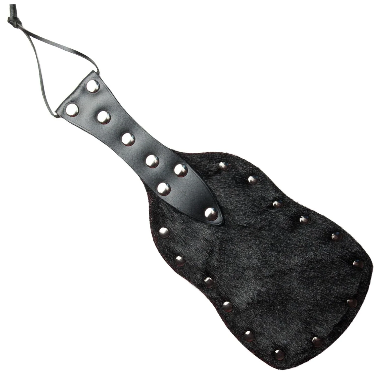 Leather Shaped Spanking Paddle - Image 3