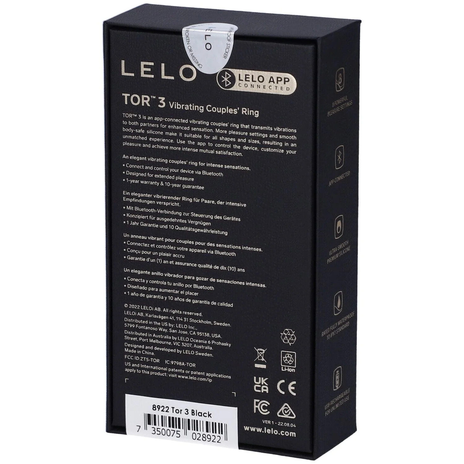 Lelo Tor 3 Vibrating Pleasure Ring - Image 9