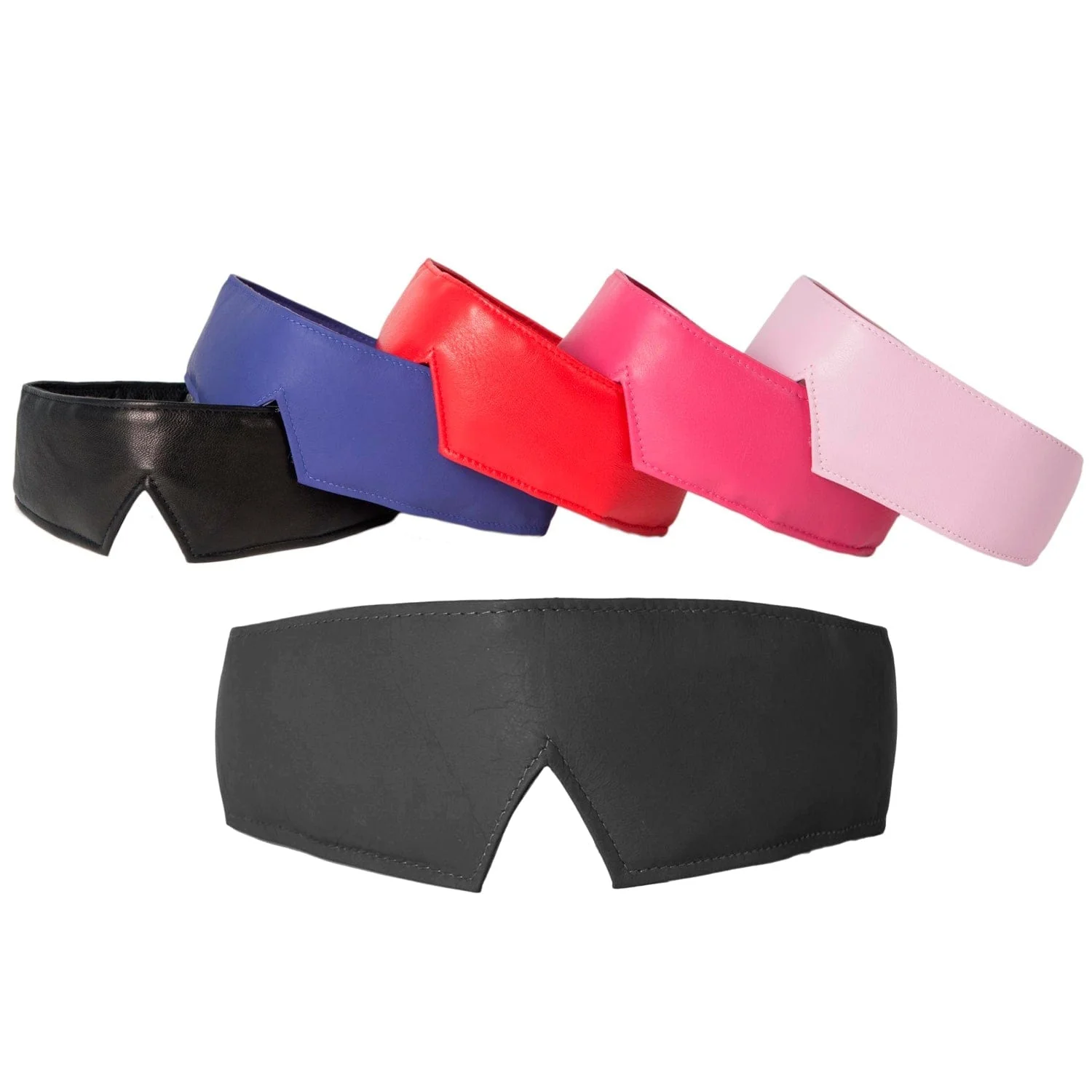 Sh! Luxury Leather Blindfold - Image 9