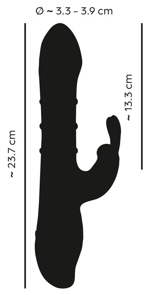 Rabbit Vibrator with 3 Moving Rings - Image 4