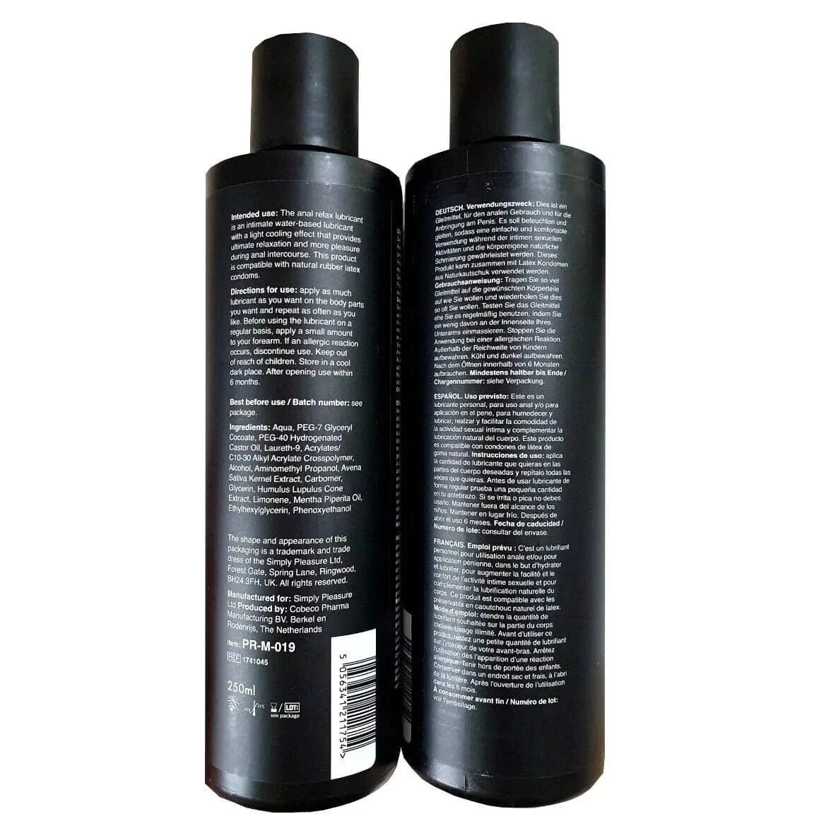 Relax Anal Lube 250ml - Image 3