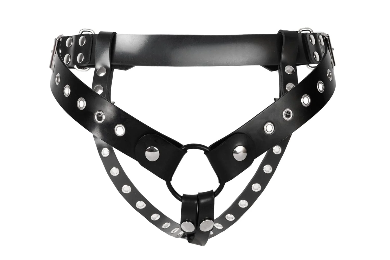 Rubber Classic Strap On Harness - Image 3