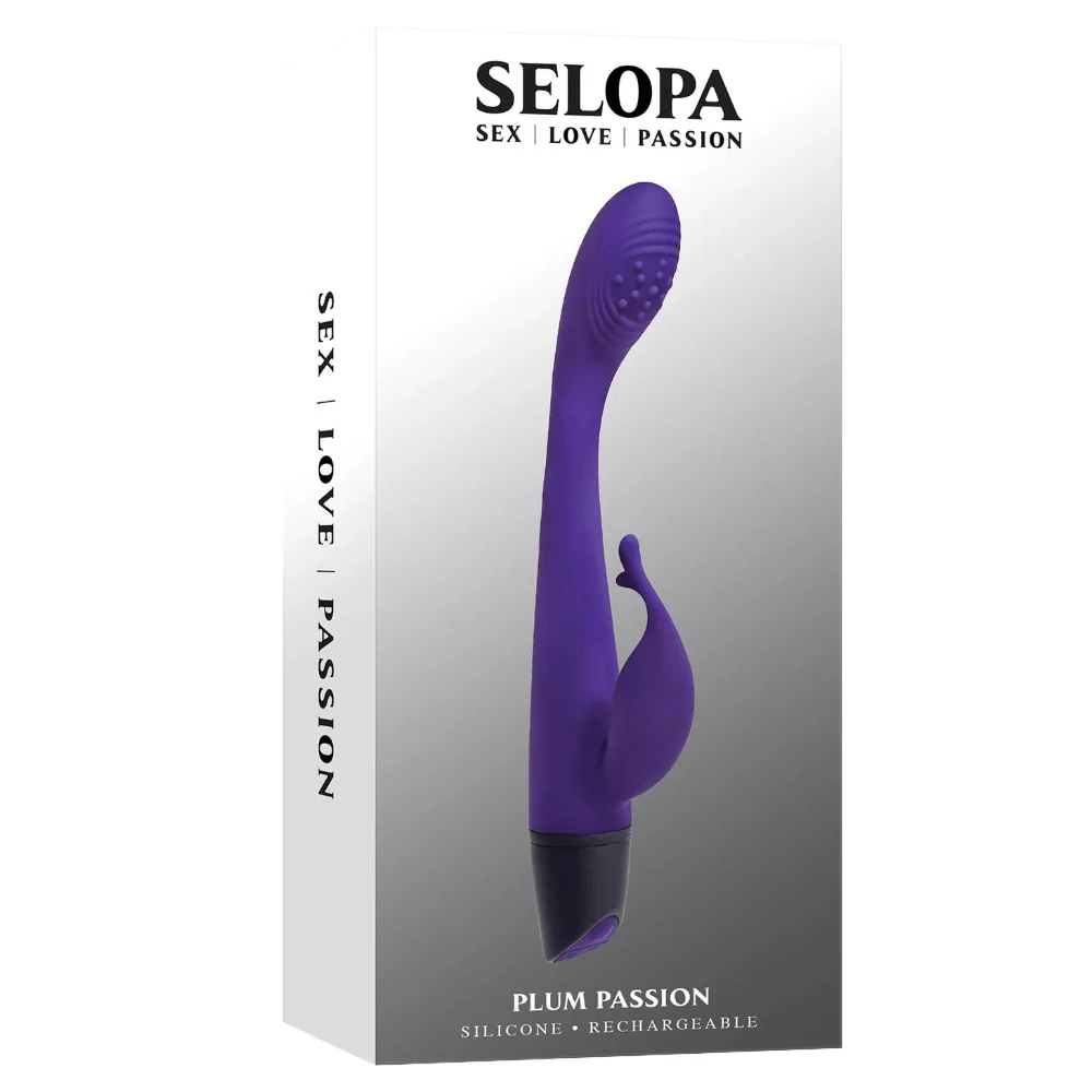 Plum Passion Slim Dual Stimulation Vibrator - Image 8