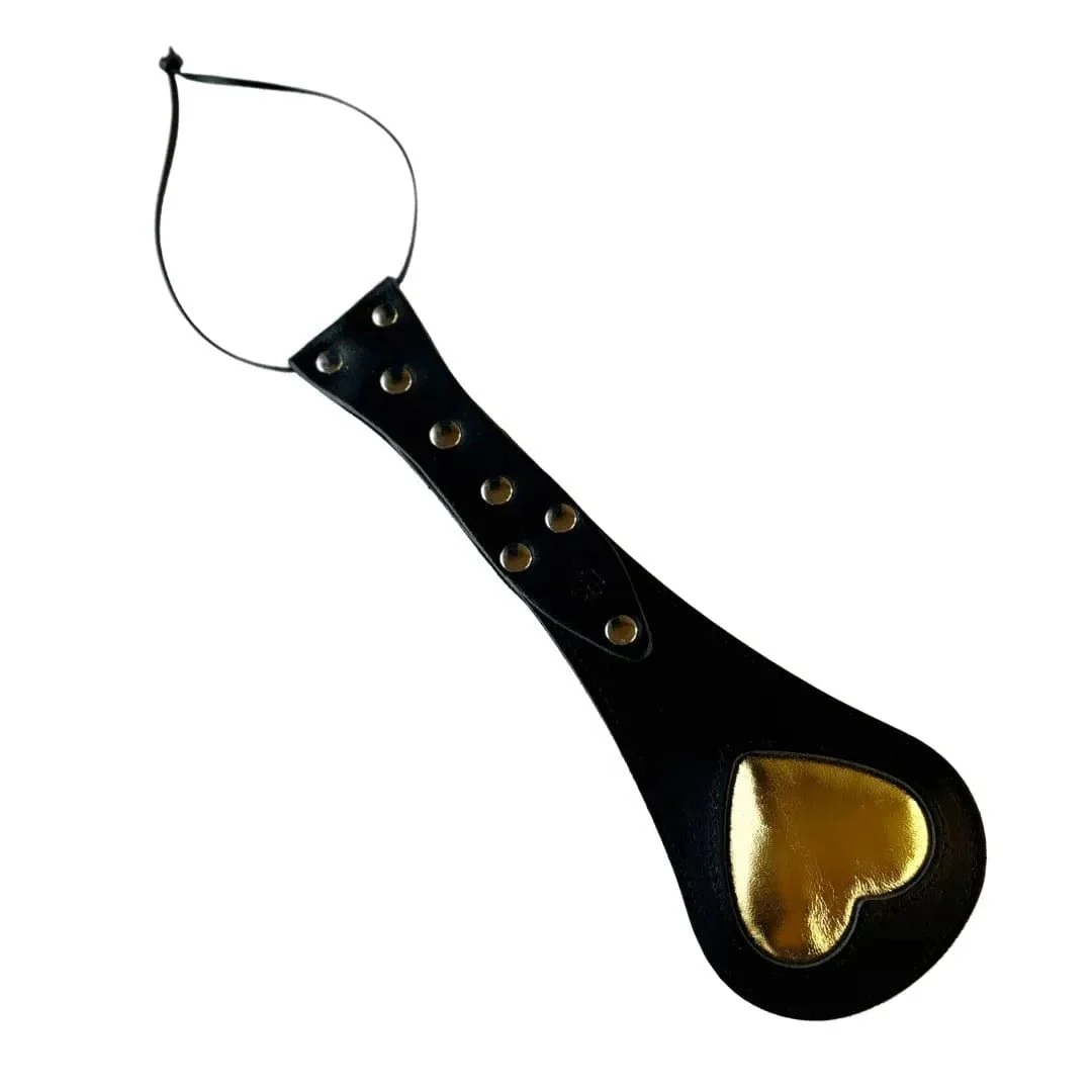 Sh! Padded Gold Heart Spanker - Image 3
