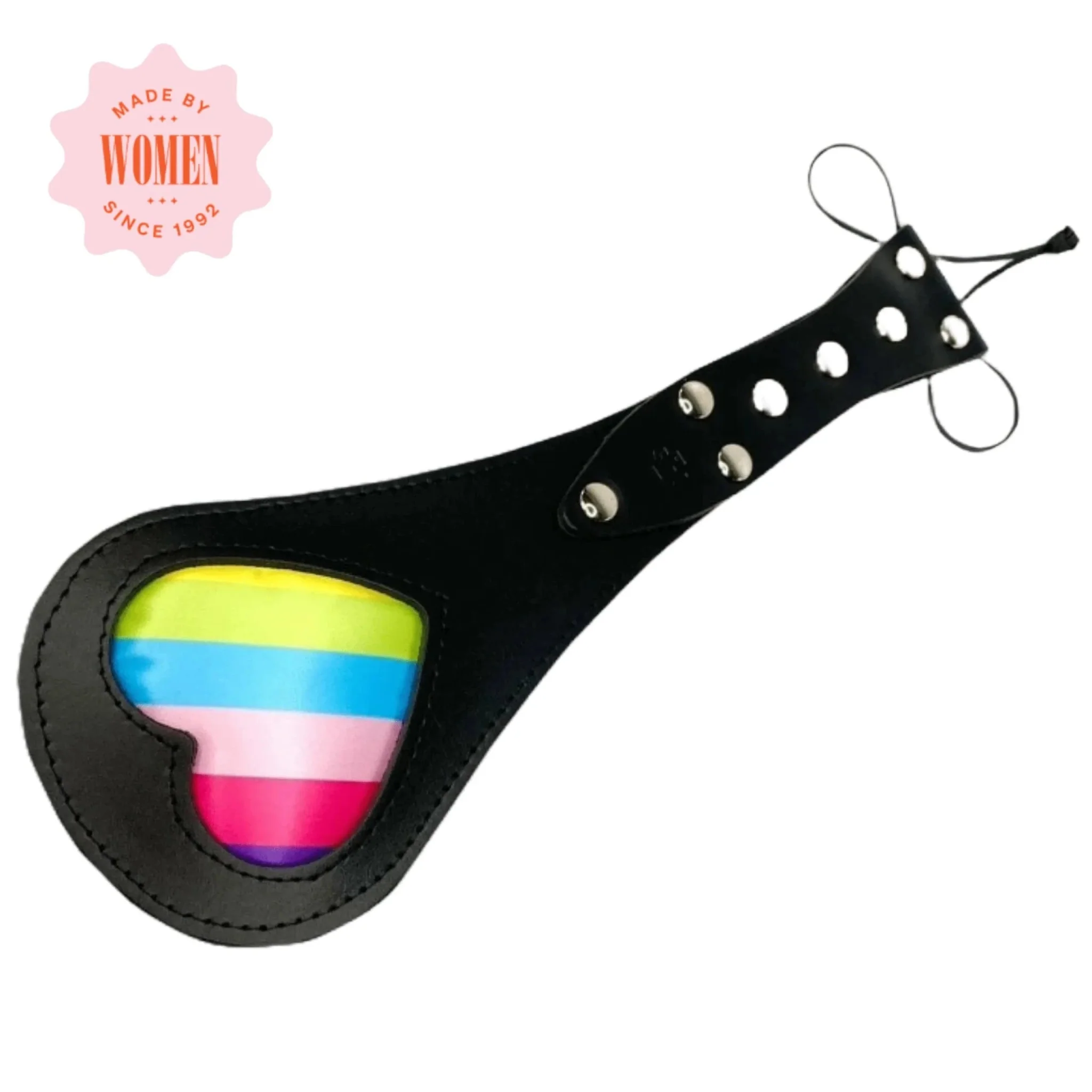 Sh! Pride Rainbow Padded Heart Spanker
