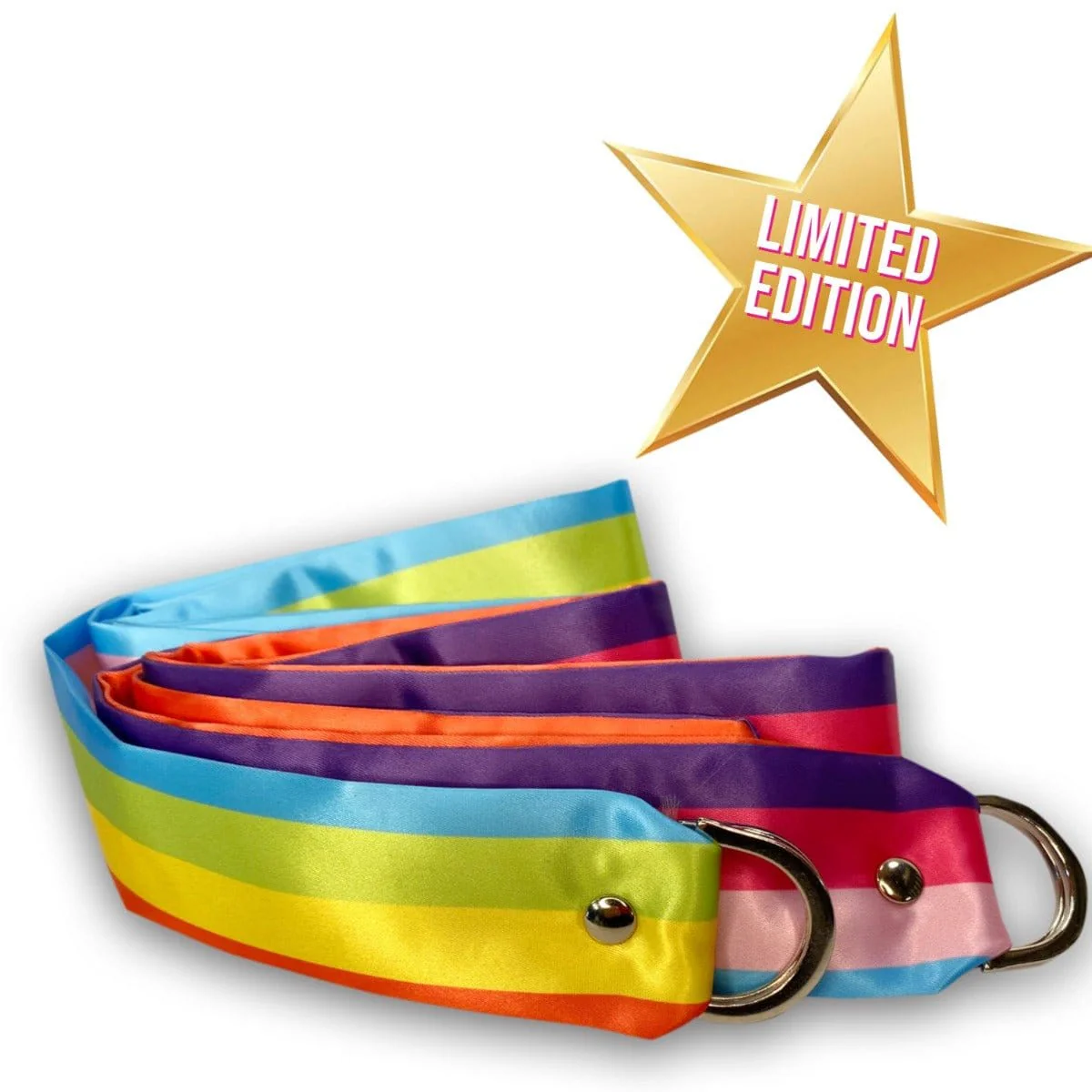 Sh! Pride Rainbow Satin Bondage Ties - Image 3