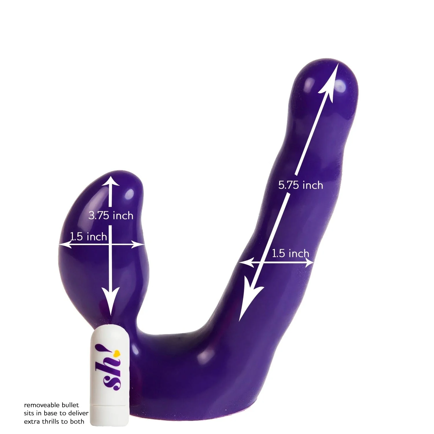 Sh! Vibrating Strapless Dildo - Image 6