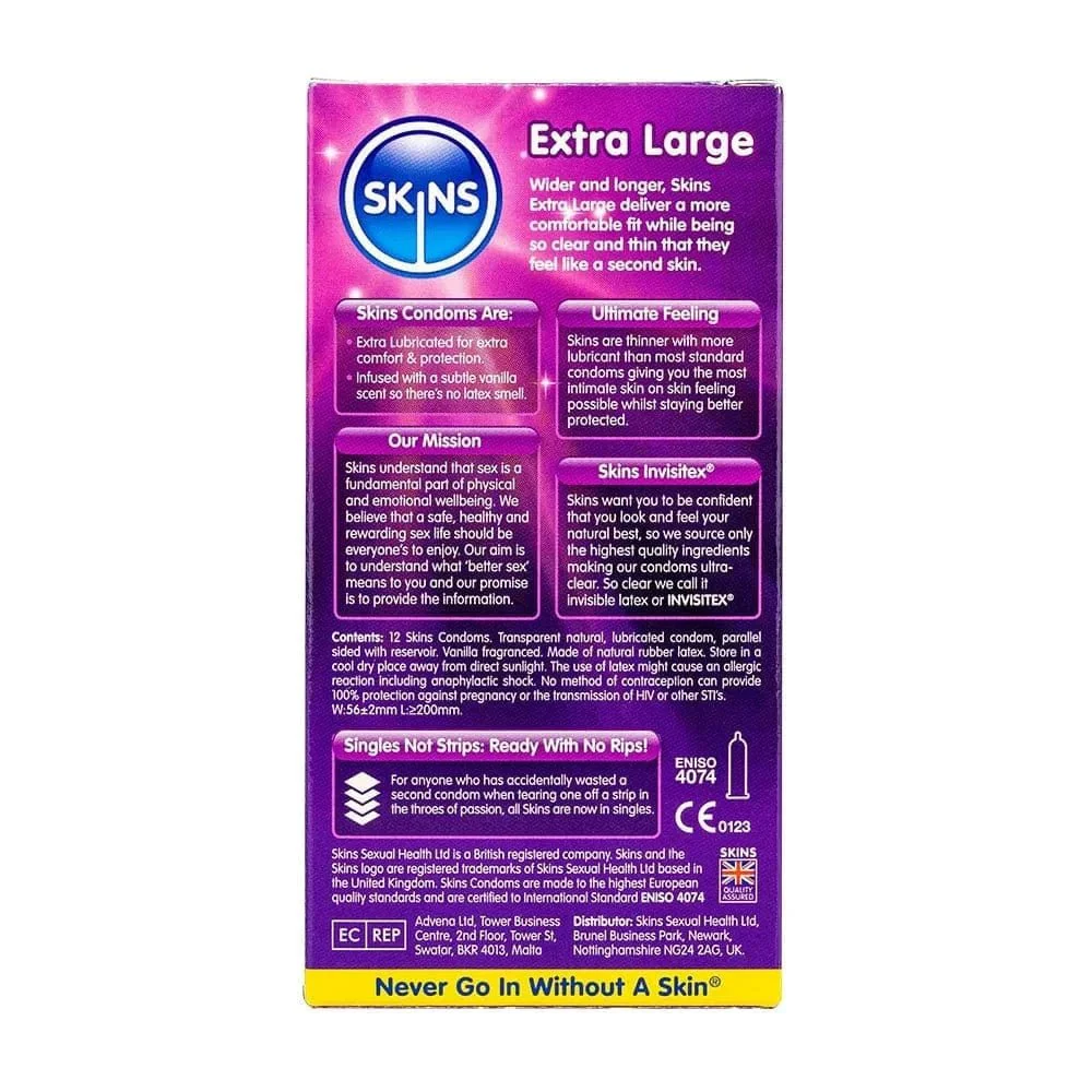 Skins Condoms Extra Large 8 Pack - Image 3