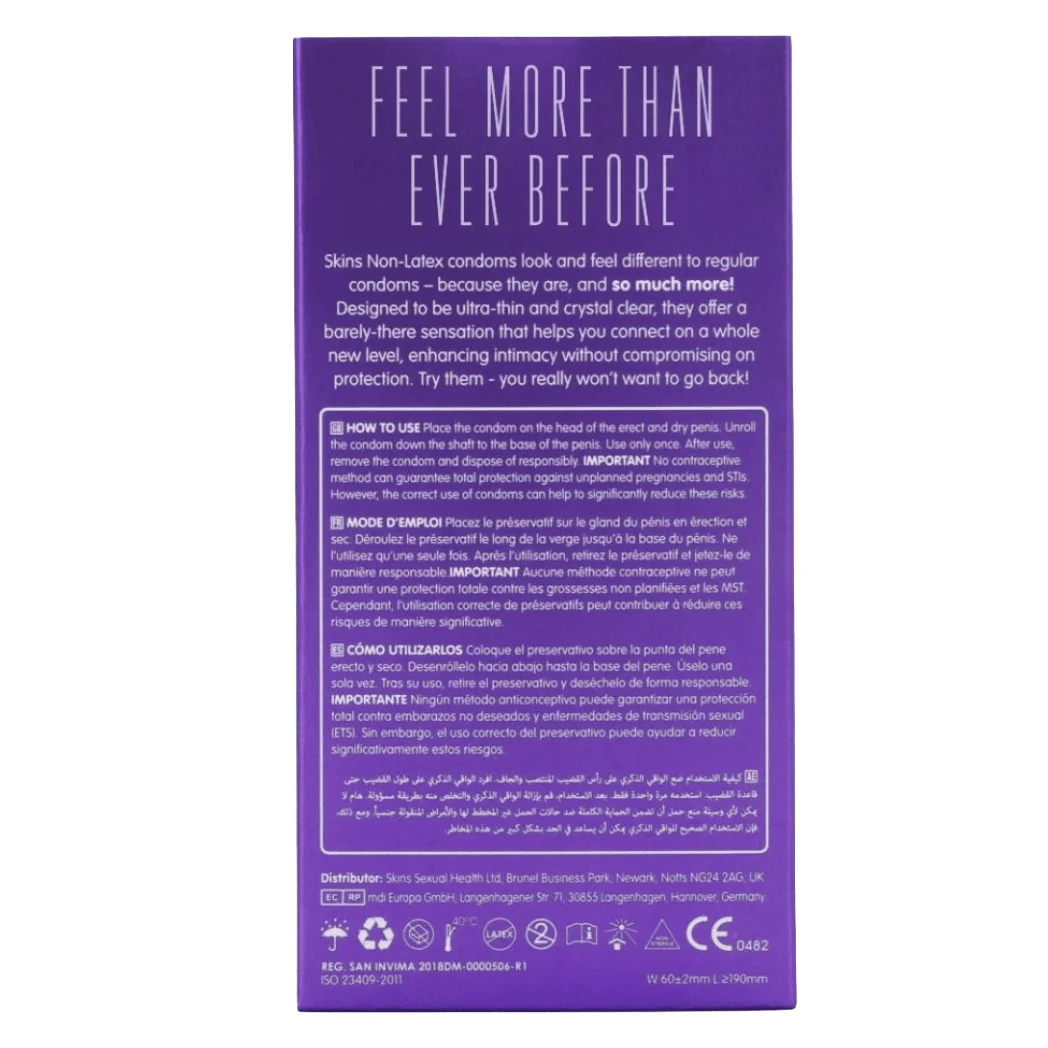 Skins Non-Latex Condoms 8-Pack - Image 4