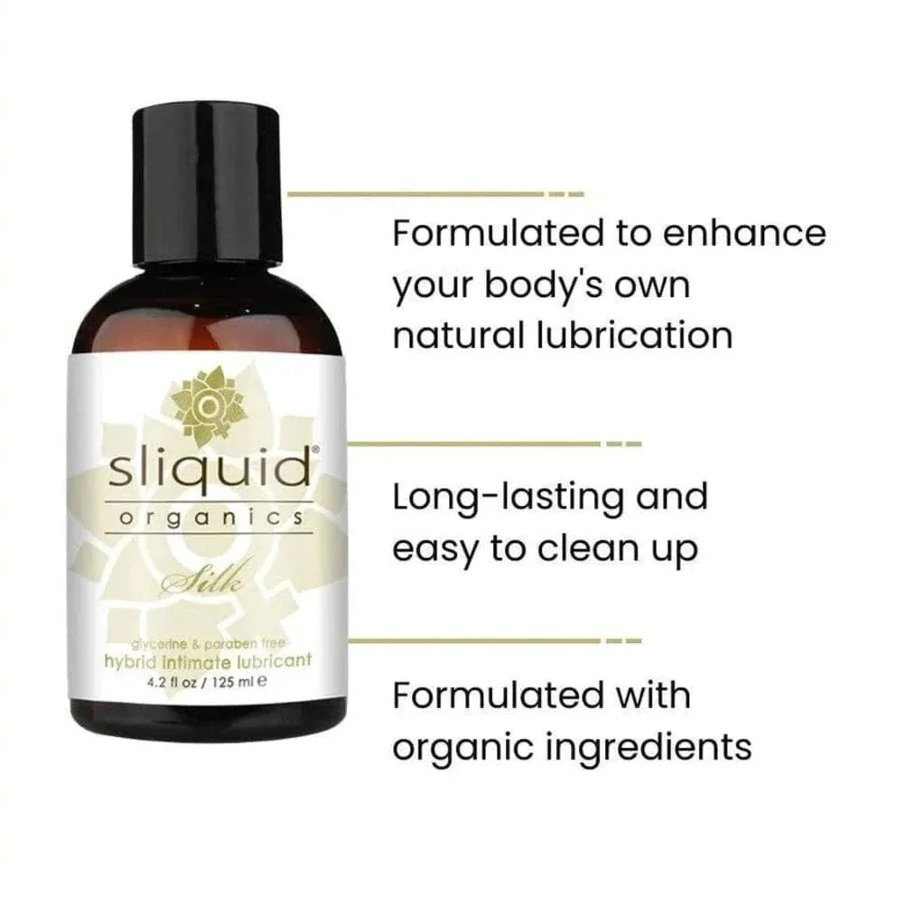 Sliquid Organics Silk Hybrid Lube 125ml - Image 2