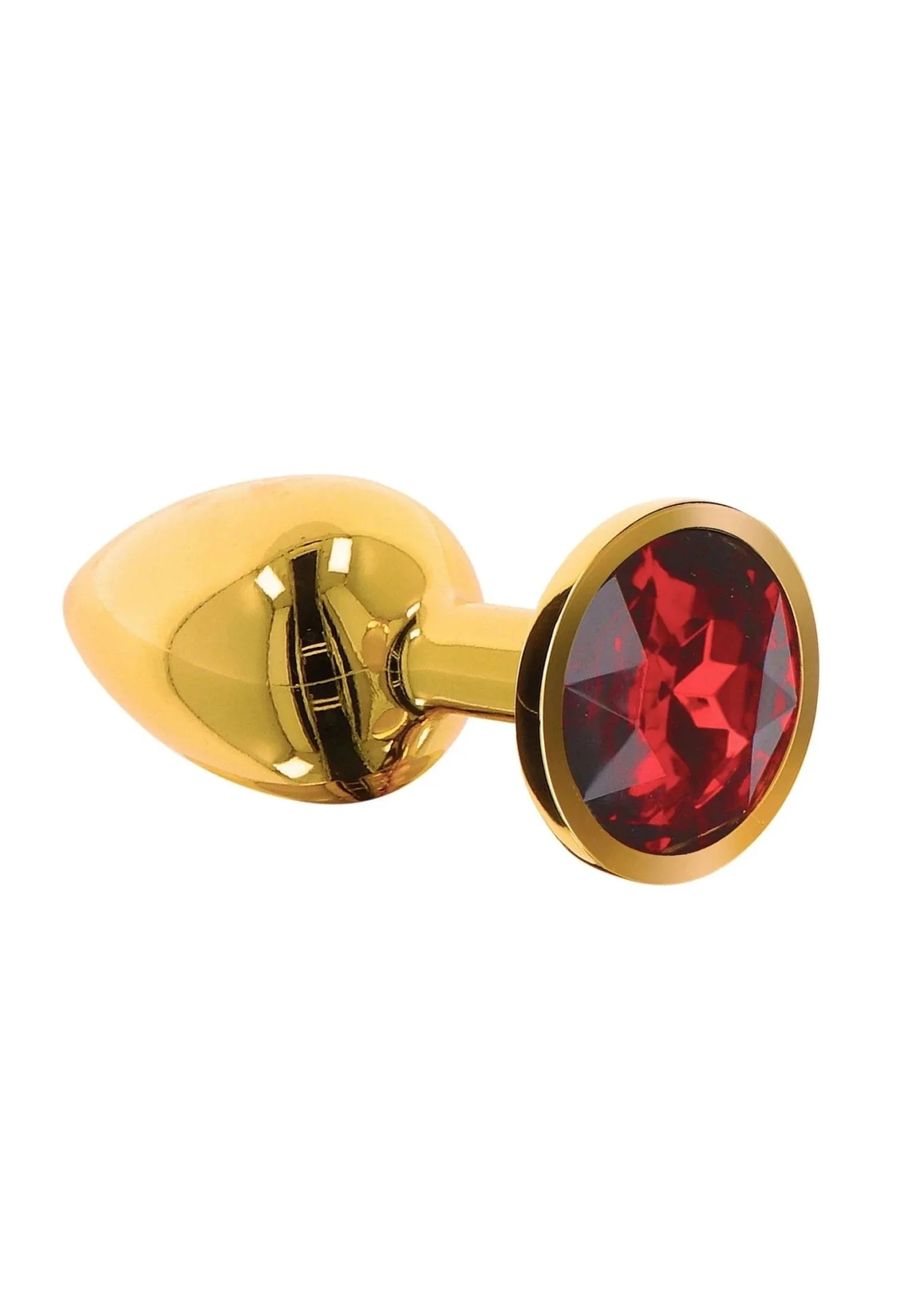 Gold Butt Plug with Jewel Base: 3 Sizes - Image 5
